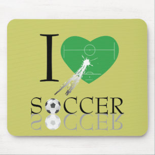 Aimez le tapis de souris de football.
