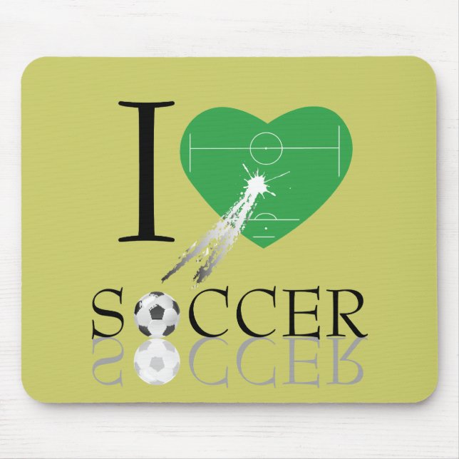 Aimez le tapis de souris de football. (Devant)