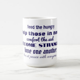Aimez les uns les autres tasse à café