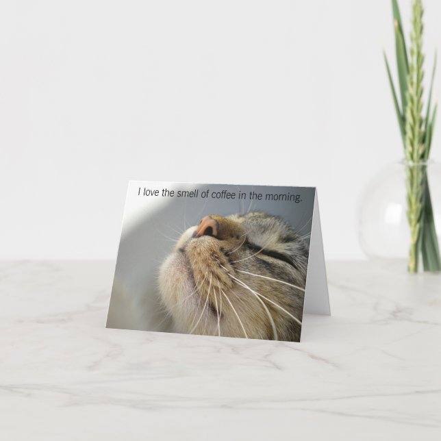 Aimez l'odeur du café dans les cartes de note de (Devant)