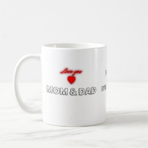 Aimez maman et papa Mug   Appréciation familiale