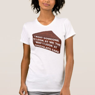 Aimez-moi comme le T-shirt drôle de gâteau de