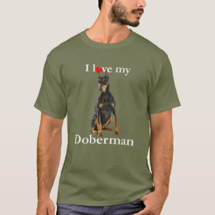 Aimez mon T-shirt de dobermann