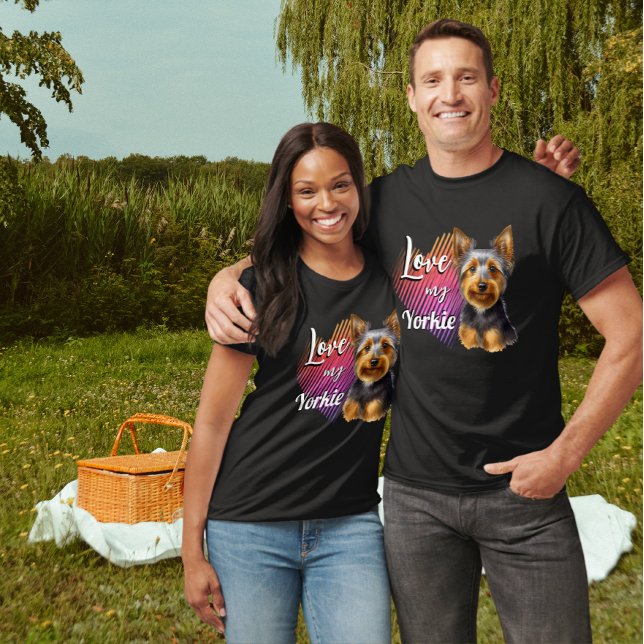 Aimez mon T-shirt Yorkie Unisex (Créateur téléchargé)