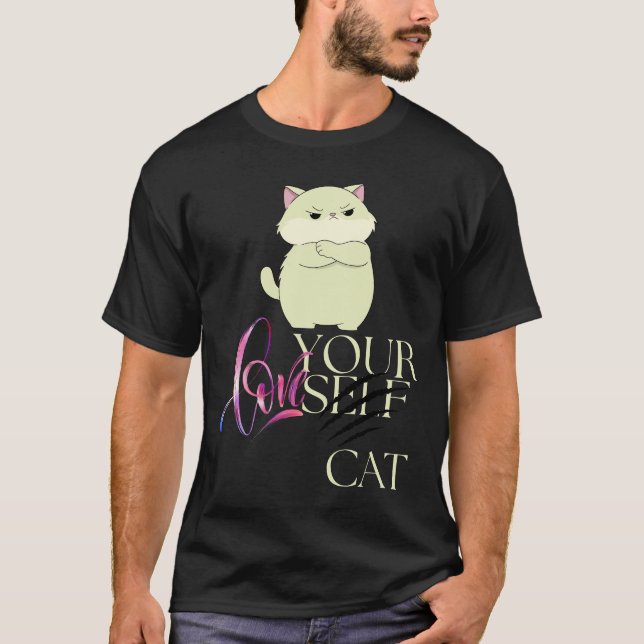 Aimez votre T-shirt chat (Devant)