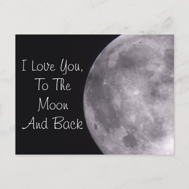 Aimez-vous à la carte postale Lune et Retour (Devant)