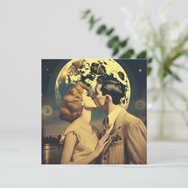 Aimez-vous à la lune, affiche de voyage personnali (Debout devant)