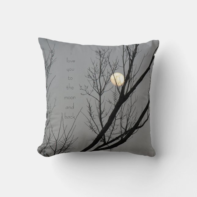 Aimez-vous à la lune et au dos, coussin de lune (Recto)