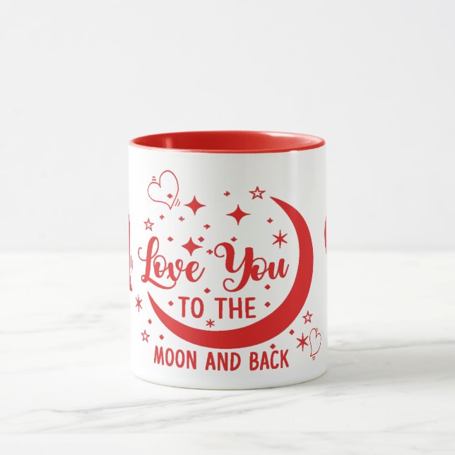 Aimez-vous à la Lune et la Mug de dos (Centre)