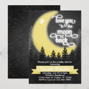Aimez-vous à la Lune et retour Invitation de l'inv