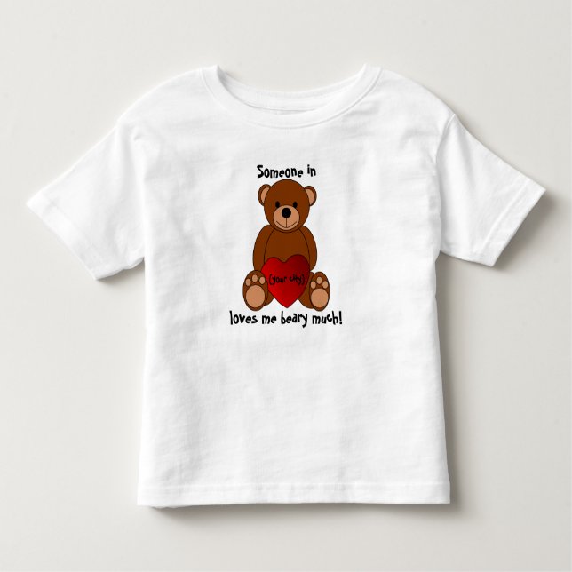 "Aimez-vous Beary beaucoup" de T-shirt d'enfant en (Devant)