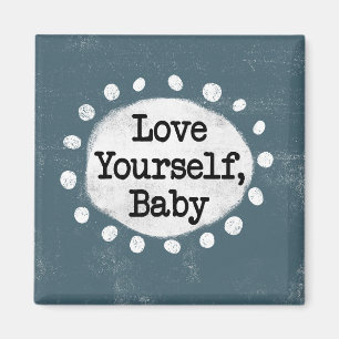 Aimez-vous bébé - Gris Refrigerator Magnet