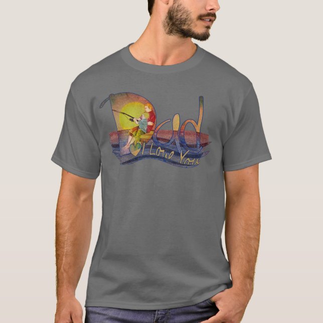 Aimez-vous des T-shirts de pêche de père et de (Devant)