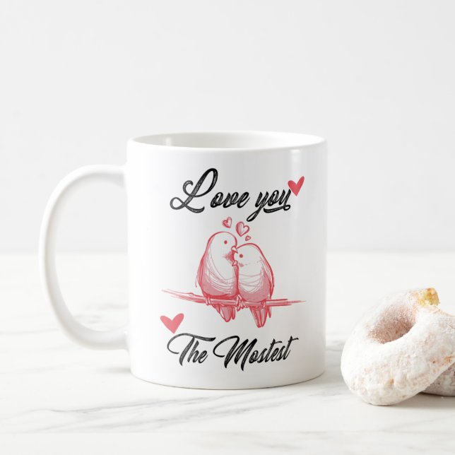 Aimez-vous la tasse de Saint Valentin la plus gran (Avec donut)