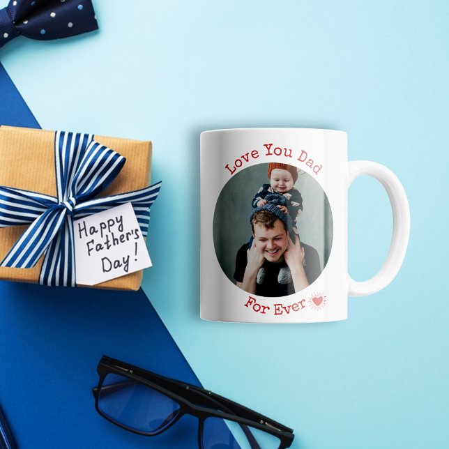 Aimez-vous papa photo Café Mug (Créateur téléchargé)