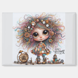 Aimez-vous Quirky Steampunk Girl 8300 Magnet