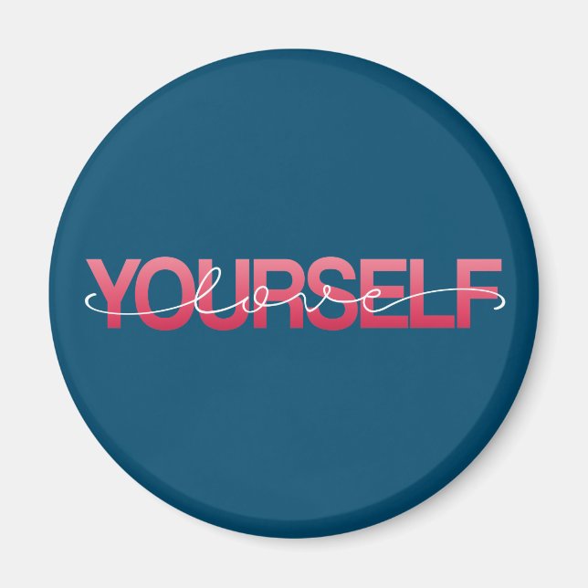 Aimez-vous Valentine Calligraphie | Magnet (Devant)