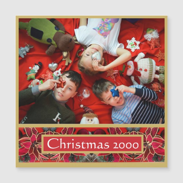 Aimons Jésus Magnet Noël (Devant)