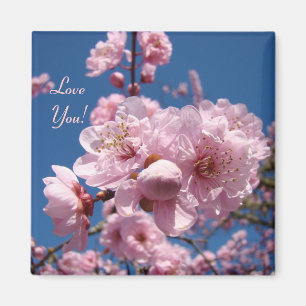 Aimons-nous ! aimant Fleur Rose Arbre en Fleurs