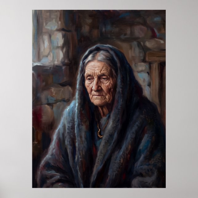 Aînée de la cheminée silencieuse - Portrait Poster (Devant)