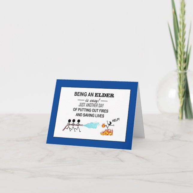 "Aînés Merci !" Carte de remerciements pliée (Devant)