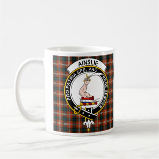Ainslie Clan Badge Café Mug - taille 11oz