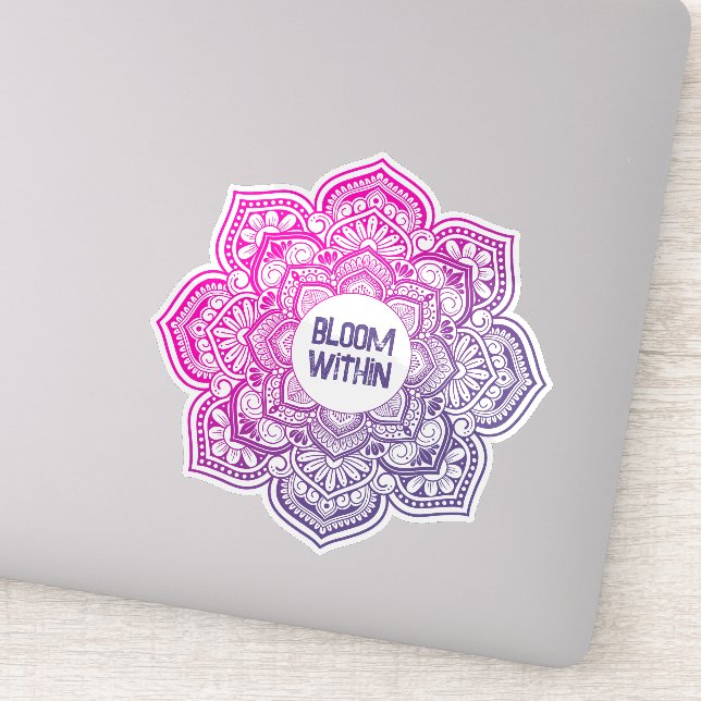 Aion Mandala Personalized Custom-Cut Vinyl Sticker (Détail)