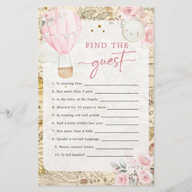 Air Balloon n'est-elle pas géniale trouver l'invit (Devant)