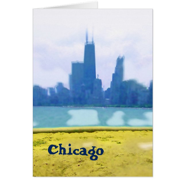 Air Brushed Chicago Skyline Art (Devant)