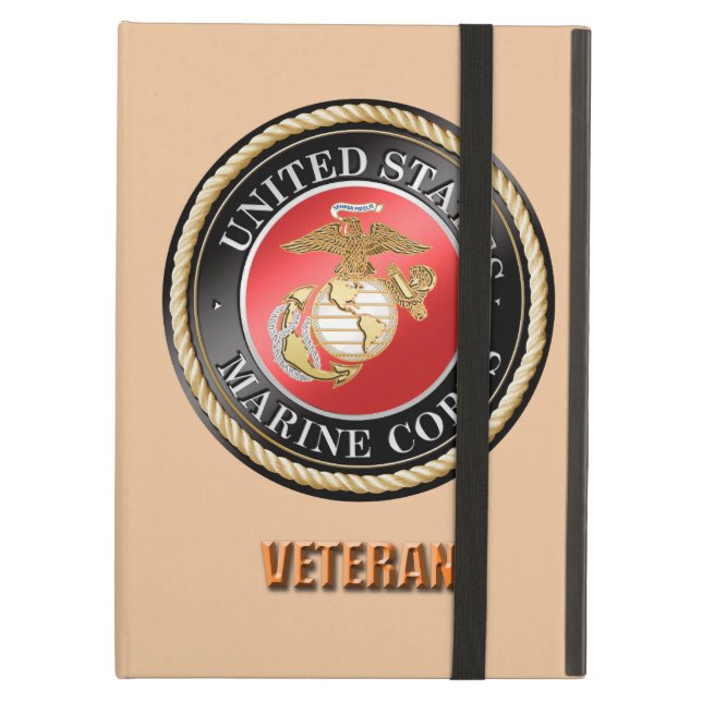 Air Coque ipad de vétéran d'usmc (Devant fermé)