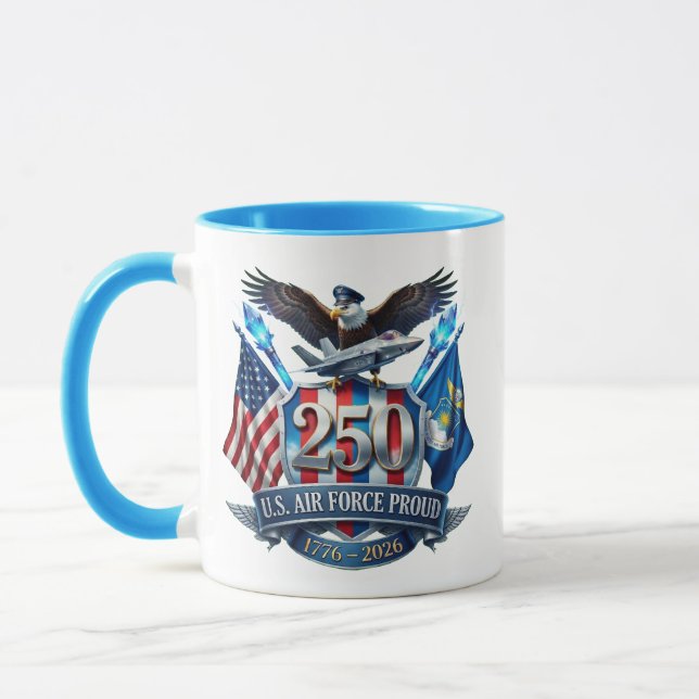 Air Force 250th Anniversary Coffee Mug (Gauche)
