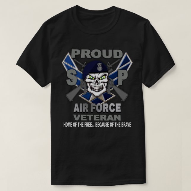Air Force Security Forces Veteran T-Shirt (Design devant)