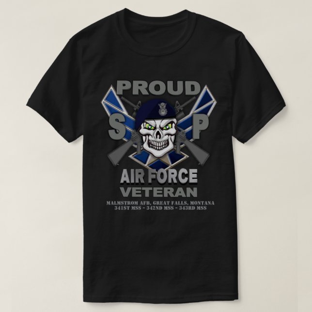 Air Force Security Forces Veteran T-Shirt (Design devant)