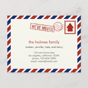 Air Mail Moving Faire-part