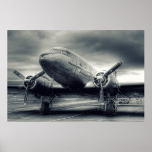 Air Plane Aviation Dakota DC-3 Poster