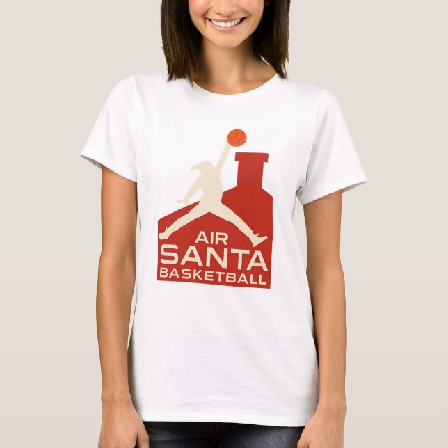 AIR SANTA – Funny Xmas Basketball Classic T-Shirt (Devant)
