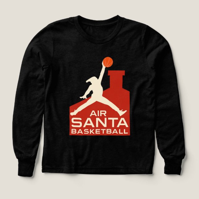 AIR SANTA – Funny Xmas Basketball Tshirt (Motif recto)