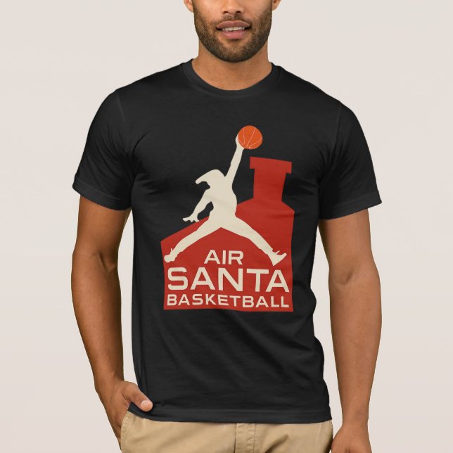 AIR SANTA – Funny Xmas Basketball Tshirt (Devant)