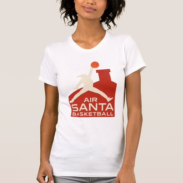  AIR SANTA – Funny Xmas Basketball Tshirt (Devant)