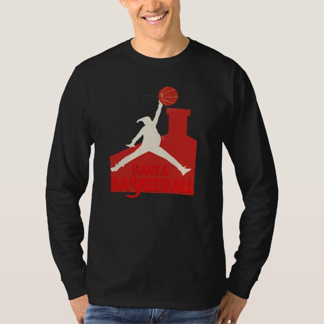  AIR SANTA – Funny Xmas Basketball Tshirt (Devant)
