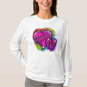 Airbrush Sweet 16 T-shirt personnalisé