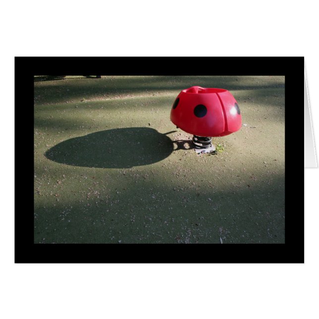 Aire de jeux pour enfants 30 Ladybug rocking Card (Devant horizontal)