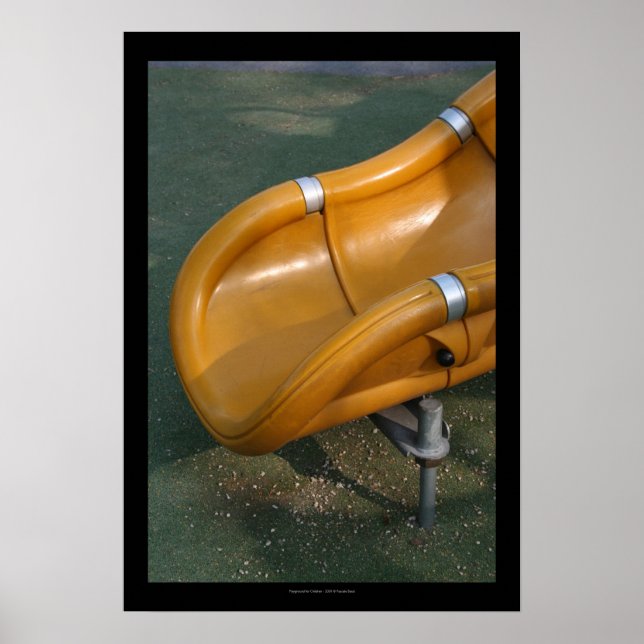 Aire de jeux pour enfants Poster 32 Slide Jaune (Devant)