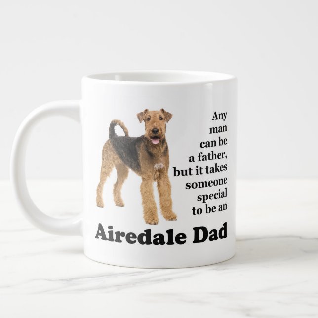 Airedale Dad Jumbo Mug (Gauche)