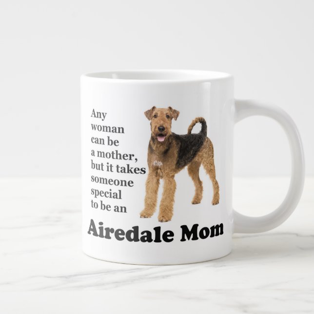 Airedale Maman Jumbo Mug (Droite)