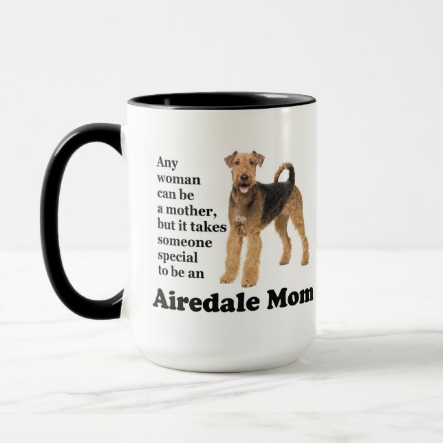 Airedale Maman Mug (Gauche)