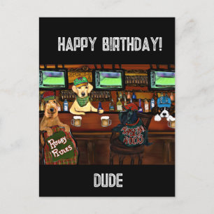 AIREDALE TERRIER & AMIS Carte postale