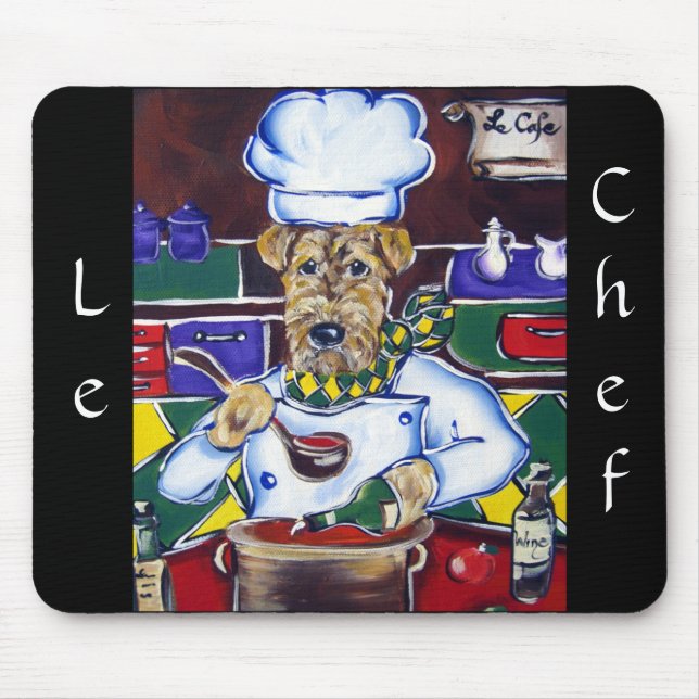 Airedale Terrier, Chef Le Tapis de souris (Devant)