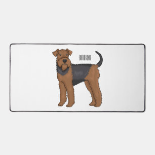 Airedale terrier dog cartoon
