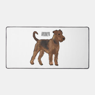 Airedale terrier dog cartoon